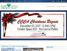 Tablet Screenshot of alabamaclaycounty.com